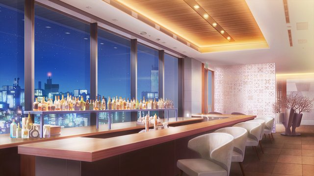 Second-floor restaurant in the hotel
